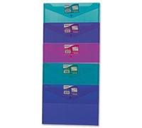 Snopake Sachet De 5 Chemises Polyfile Classic Format A4 Assortis Opaque Fun