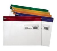 Snopake Zippa Bag 'S' Classic A4 Plus Valisette à fermeture éclair 370 x 260 mm pour 200 feuilles bleu, jaune, rouge, vert,… Bleu G