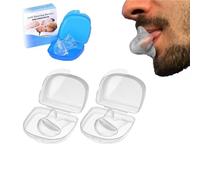 Snoredestroy - Dispositif de retenue de langue Snore Destroy, support de langue Snore Destroy, dispositif de retenue de langue ronflement pour une qualité de sommeil améliorée (2 PCS)