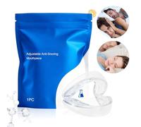 Snoring Solution, Silicone Sleep Mouthpiece, Anti Snore Guard, Airflow Enhancement Design, Silent Rest Function, Personal Care Gear, Small Comfortable Shield for Deep Slumber
