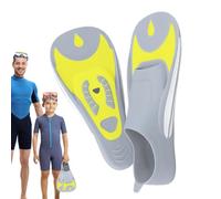 Snorkel Fins - 1 Pair Heel Covered Short Swimming Flippers