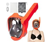 Snorkel Masque - Full-Face, Anti-Fog Full Face Panoramic View Gear - Fulls Faces Snorkel Masque Adults Use for Diving Swimming Women Men Pool Travel Underwater, Underwater Gear