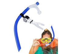 Snorkel Swimming Laps - Small Training Snorkel for Adults | Flexible Silicone with Adjustable Headstrap and Comfortable Mouthpiece, Improves Breathing Techniques, Strokes Efficiency, Swim Practice
