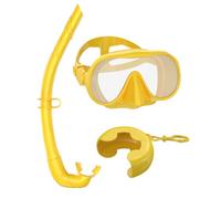 Snorkeling Gear for Adults - Anti-Leak Panoramic View Masque with Box, Foldable Snorkel Set with Adjustable Strap, Full Face Diving for Training, Island Tourism, Underwater Exploration, Beach Tri