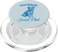 Snorkie Social Club Dog Lover Terrier Mix Design PopSockets PopGrip pour MagSafe