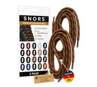 SNORS Lot de 2 paires de lacets ronds, 21 couleurs, 75-200 cm, diamètre : 5 mm, lacets de sécurité, pour chaussures de travail et chaussures de randonnée, indéchirables, lavables et robustes,