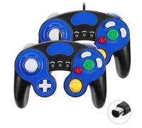 Snorthy 2 Paquets de Manette de Jeu Game Cube Manette de Jeu Classique avec Manette Jeu à Vibration Compatible avec la Manette Game-cube