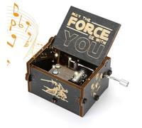 Snorthy Musique à Manivelle en Bois Box Musique Star-Wars Classique Boîte Antique Carved Mini Musical Box pour la Fête de la Saint-Valentin Anniversaire Noël