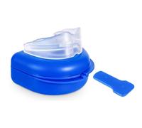 Snorva Anti Ronflement - Orthèse et Gouttière Anti Ronflement Efficace et Puissant, Embout Buccal Réducteur de Ronflements Naturel, Confortable et Discret pour Nuits Tranquilles (Bleu2)