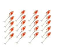 Snorvixre 20pcs Leurres de Pêche Souple 5cm 1,2g Appâts Artificiels Queue Paddle Swimbaits Appâts pour Truite T Queue Souple pour