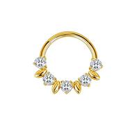 Snorvixre Accessoire d'anneau de nez tendance incrusté de diamants, ajustement confortable pour un usage quotidien et des occasions spéciales telles que les fêtes ou les rassemblements Accessoire de