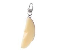 Snorvixre Adorable porte-clés peau de fruit, décoration à la mode, couleur rouge, pendentif de sac, accessoires, matériaux PVC pour clés ou portefeuille, porte-clés créatif en peau de fruit, rouge