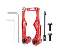 Snorvixre Alliage d'aluminium Étrier de frein Vélo pliant V Manches longues/courtes Poignée de vélo Levier d'étrier de frein Alliage d'aluminium Pince en V légère