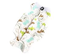 Snorvixre Body de convalescence pour chat de dessin animé pour protéger les plaies, combinaison anti-fuite pour la castration après une intervention chirurgicale, body de protection, vêtements de