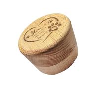Snorvixre Boîte à souvenirs classique en bois pour cendres pour animaux de compagnie pour ranger les poils de chats et chiens bien-aimés Accessoires de rappel Urne commémorative pour animaux de