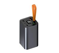 Snorvixre Boîtier de chargement de batterie professionnel PD100W - Boîtier rapide pour batterie polymère 20000 mA - Boîtier en métal - PowerBank