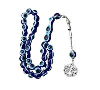 Snorvixre Bracelet de perles vivantes en résine de 10 mm - 33 perles en forme d'yeux - Ajustement confortable - Accessoire pour adolescents et adultes - En résine résistante aux rayures, taille unique