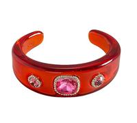 Snorvixre Bracelet élégant et scintillant avec ornement en cristal, accessoire de bracelet réglable, bracelet tendance, taille unique, comme décrit