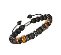 Snorvixre Bracelet en pierre d'oeil pour augmenter la nature, bijoux pour un usage professionnel, bracelet de perles de pierre réglable, taille unique, comme décrit