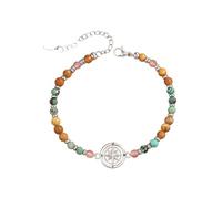 Snorvixre Bracelet sophistiqué sur le thème du guide, bracelet en résine en acier inoxydable, pierre, cadeau de retraite pour fantômes courageux, chaîne de main décorée, taille unique, comme décrit
