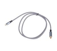 Snorvixre Câble adaptateur USB C vers SPDIF optique analogique vers son numérique pour HDTV Accessoires de jeu USB C vers fibre optique