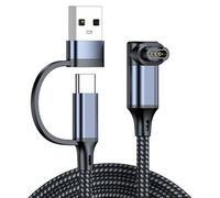 Snorvixre Câble de charge renforcé USB C A pour câble de montre 120 cm / 3, horloge 94 pieds