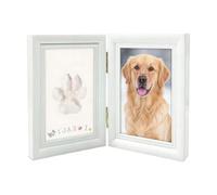Snorvixre Cadre fait à la main avec empreintes de pattes d'animaux et pendentifs décoratifs pour honorer la décoration de la maison de votre compagnon en tant qu'animal de compagnie