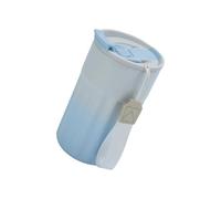 Snorvixre Cafetière en acier inoxydable avec deux sorties pour boire, 6 couleurs au choix, bouteille d'eau, ergonomique, double couvercle, récipient isotherme