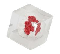 Snorvixre Capuchons de touches en résine transparente avec motif squelette pour claviers mécaniques avec effet lumineux et résistance à l'usure Capuchons de clavier en forme de tête de mort claire