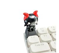 Snorvixre Capuchons de touches mécaniques au caractère horreur, design de support en plastique pour les amateurs de jeu, tête de mort, momies