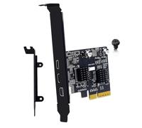 Snorvixre Carte d'extension PCIe 4X à bande passante élevée pour la conversion vidéo DP vers USB C en configurations peu encombrantes Adaptateur DisplayPort vers USB C