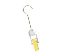 Snorvixre Clip de présentation polyvalent en acrylique pour écharpes, chapeaux, accessoires, crochets en acier inoxydable inclus, rangement peu encombrant à la maison, armoire polyvalente