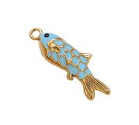 Snorvixre Composant de bijoux en forme de poisson en cristal scintillant pour colliers, breloques de porte-monnaie, taille unique, comme décrit