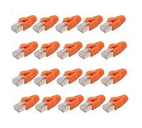 Snorvixre Connecteur Ethernet Cat7, design blindé, 50 μ Gold Link, transfert de données sécurisé, câble d'alimentation à sertir