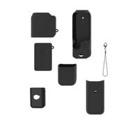 Snorvixre Coque de protection en silicone fine pour Pocket 3, étanche et facile à nettoyer, idéale pour les aventuriers, pour gratter le vlogging, les voyages, l'extérieur, noir Premium Edition