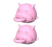 Snorvixre Couvercle en silicone en forme de tête de vache pour un versement facile, inverseur, couvercle de bec verseur, bouchon de bouteille anti-fuite, couvercle en carton en silicone