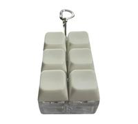 Snorvixre Crochets lumineux LED pratiques pour clés de sac à dos et fixation rapide sur une chaîne en plastique en cas de faible luminosité avec fonction lumineuse, Blanc., taille unique