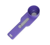 Snorvixre Cuillère coulissante pratique avec entonnoir - Pelle à poudre de protéines réglable - Pour la cuisson, la pâtisserie, la cuisine - Entonnoir en plastique indispensable de qualité alimentaire