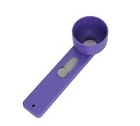 Snorvixre Cuillère coulissante pratique avec entonnoir - Pelle à poudre de protéines réglable - Pour la cuisson, la pâtisserie, la cuisine - Entonnoir en plastique indispensable de qualité alimentaire