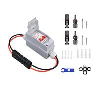 Snorvixre DC500V Boîtier combiné solaire avec 6 entrées, boîtier ABS pour systèmes extérieurs et domestiques photovoltaïque Boîtier combiné pour l'extérieur