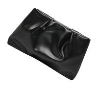 Snorvixre Design plissé accrocheur, sac de soirée en polyuréthane, sac à main convertible, organisation spacieuse, trajets quotidiens, portefeuille plissé en polyuréthane, sac à main pliable, Noir