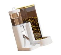 Snorvixre Distributeur de nourriture pour hamster et distributeur d'eau, systèmes automatiques, design à broches, bouteille d'eau, transparent pour surveiller la mangeoire pour petits animaux de