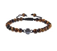 Snorvixre Élégant bracelet avec 100 langues « Je t'aime » avec projection en cristal, pierre mate, portable pour anniversaires, bijoux de couple, taille unique, comme décrit