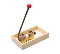 Snorvixre Éplucheur de noix ergonomique pour noix de cajou, noix de pécan, Brésil, design idyllique en bois et métal, ustensiles de cuisine sûrs et efficaces, outil de cuisine multifonctionnel