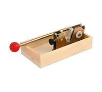 Snorvixre Éplucheur de noix ergonomique pour noix de cajou, noix de pécan, Brésil, design idyllique en bois et métal, ustensiles de cuisine sûrs et efficaces, outil de cuisine multifonctionnel