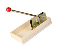 Snorvixre Éplucheur de noix ergonomique pour noix de cajou, noix de pécan, Brésil, design idyllique en bois et métal, ustensiles de cuisine sûrs et efficaces, outil de cuisine multifonctionnel