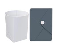 Snorvixre Gobelet compact et pliable avec design anti-fuite, récipient léger et peu encombrant pour la randonnée, les voyages, le camping, la chaleur, en silicone résistant à la chaleur