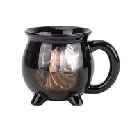 Snorvixre Gobelet en résine pour Halloween, en forme de chaudron, pour soupe au chocolat chaud, décoration d'Halloween, pots de sorcière festifs, tasse à café