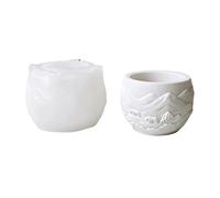 Snorvixre Gobelet flexible de qualité alimentaire, cache-pot en forme de maison à nettoyer rapidement pour les fournitures de bricolage à haute température, pot en silicone réutilisable et passe au