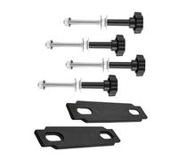 Snorvixre Goupilles de fixation universelles pour rails de traction - Avec 4 broches de fixation de 72"-6" - 69"